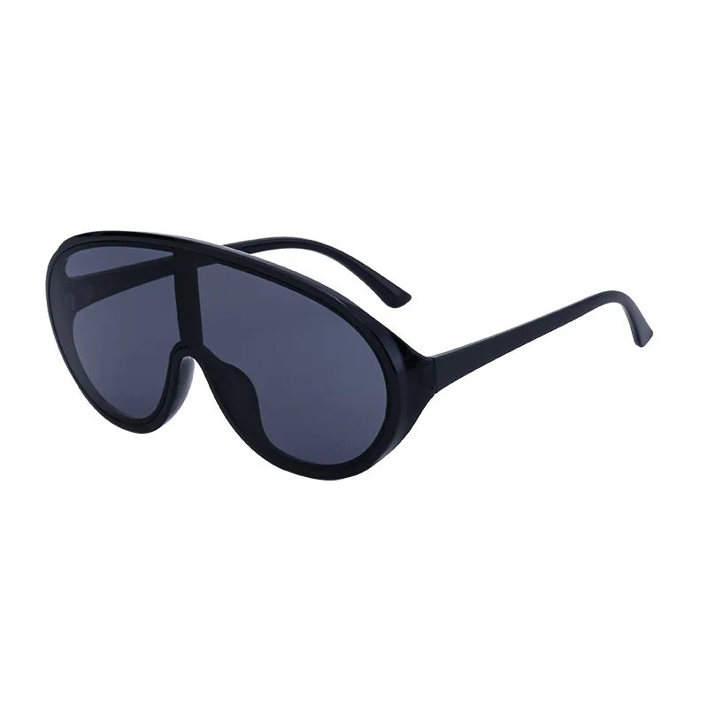 Trendy Oversized One Piece Sunglasses Women Men 2026 Luxury Brand Designer Sun Glasses Fashion Shield Shades Big Frame Eyewear