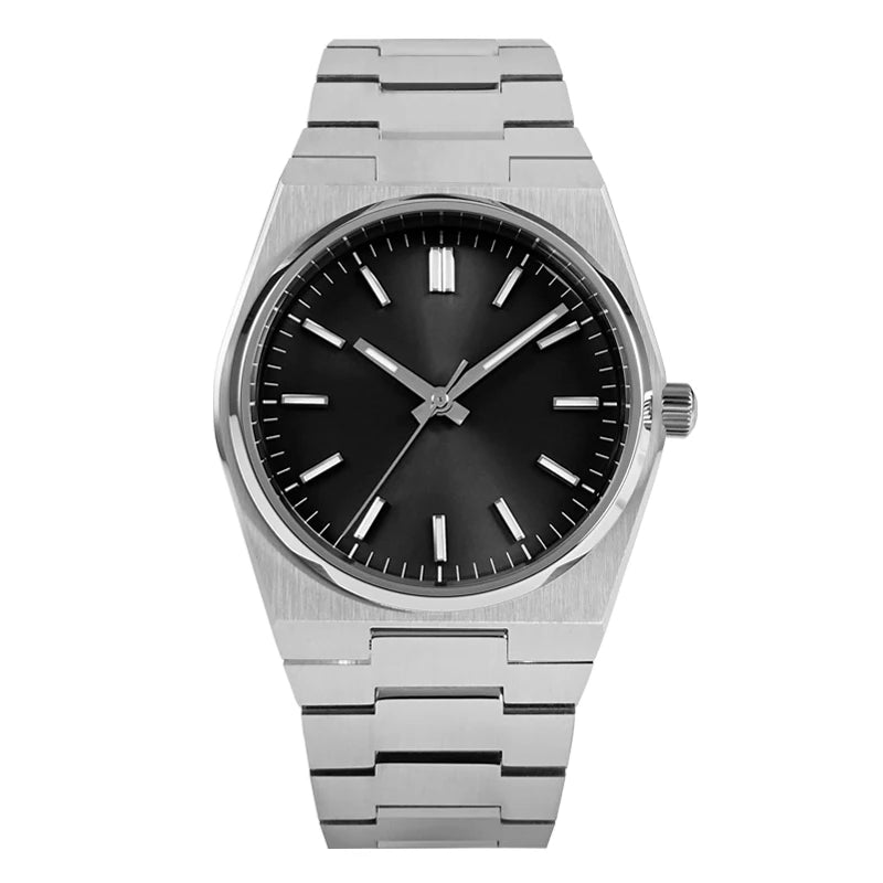Relógio clássico de homem San Martin 40mm Miyota 9015, relógio de pulso mecânico automático de luxo elegante com bracelete de desengate rápido SN0023