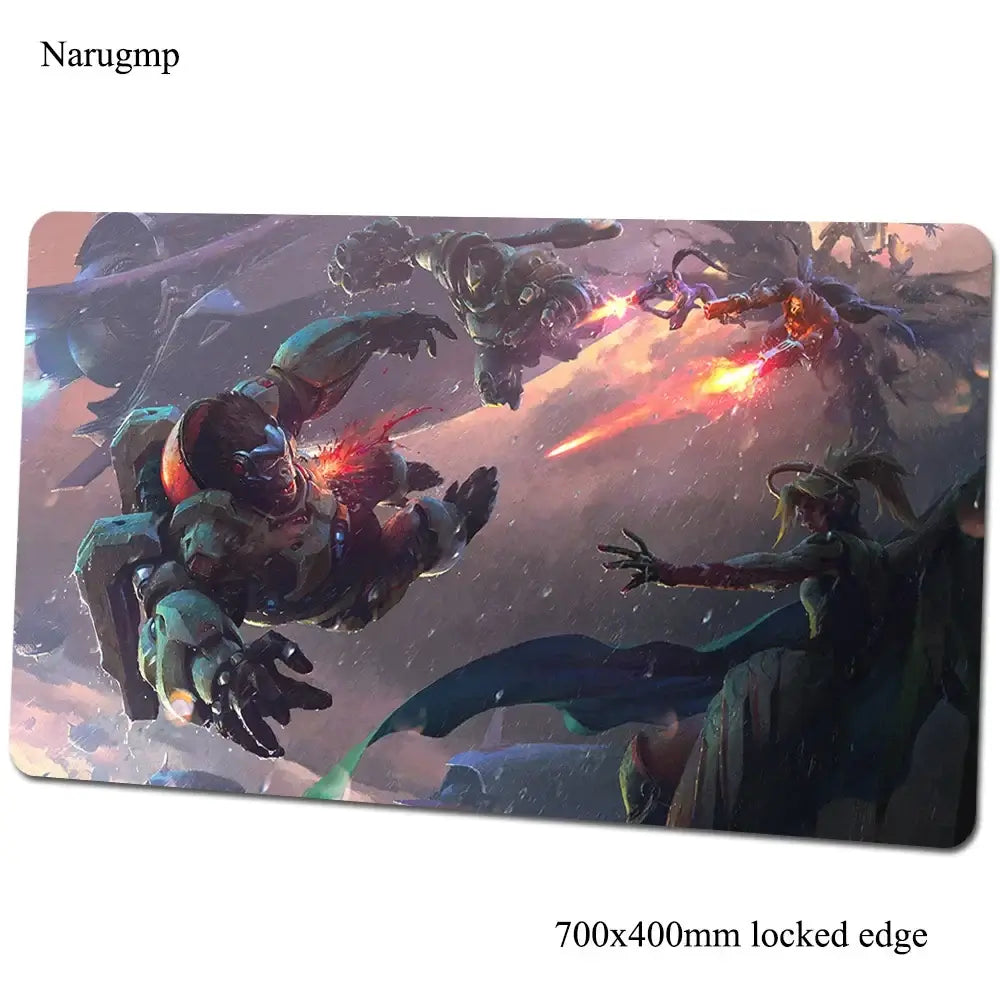 Overwatch-Mauspad 700x400x3mm, Gaming-Mauspad im Anime-Stil, personalisierte Schreibtischunterlage fürs Büro, Notebook-Desk-Mat, Geschenk für Jungen, Padmouse für PC-Gamer