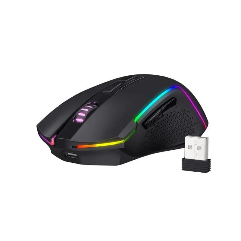 Mysz gamingowa Redragon M693 bezprzewodowa/przewodowa BT & 2.4G Bluetooth 8000 DPI, 3 tryby połączenia, podświetlenie RGB do PC/Mac/Laptopa