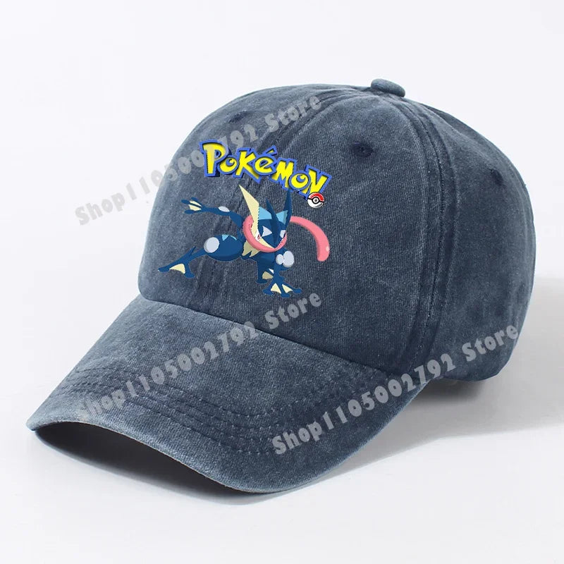 Pokemons Baseball Caps Pikachu Kawaii Anime Figures Sunshade Hats Summer Outdoor Parent Child Sunhat Trendy Duck Tongue Cap Gift