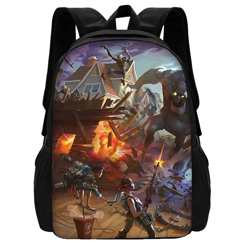 Hot Game Shooting Fortnites Kids Backpacks Boys and Girls Student Birthday Gift Child School Bag Unisex Camping Durable Rucksack