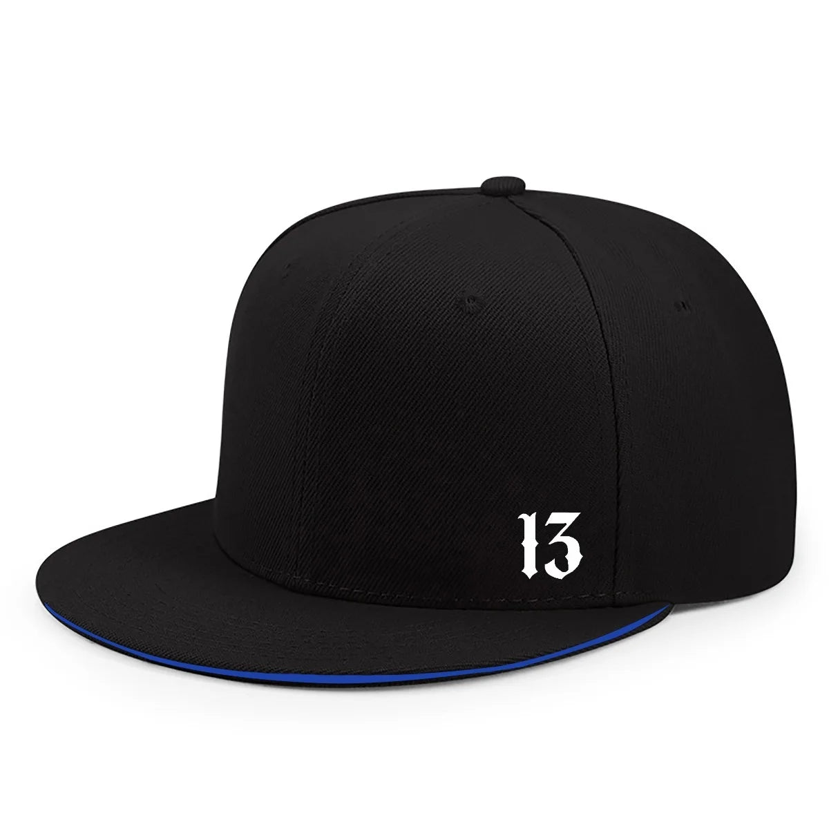 Both Men's And Women's Printed Digital 13 Breathable Flat Brim Hat Suitable For All Seasons Fashionable Versatile Baseball Cap