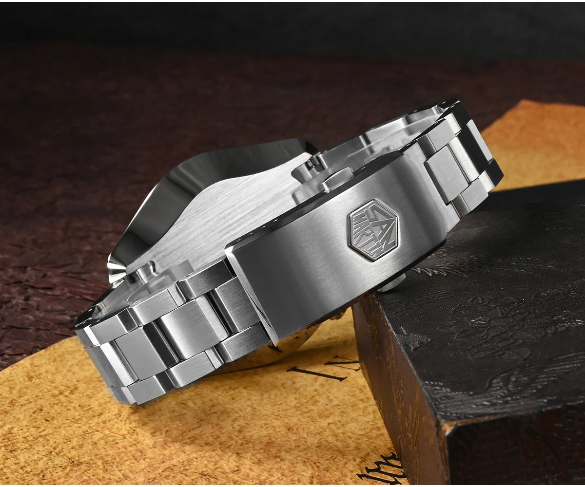 San Martin Design 44mm Men Diver Watch MM300 Sport Steel Vintage NH35 Automatic Mechanical Sapphire Waterproof 300M Lum SN0087