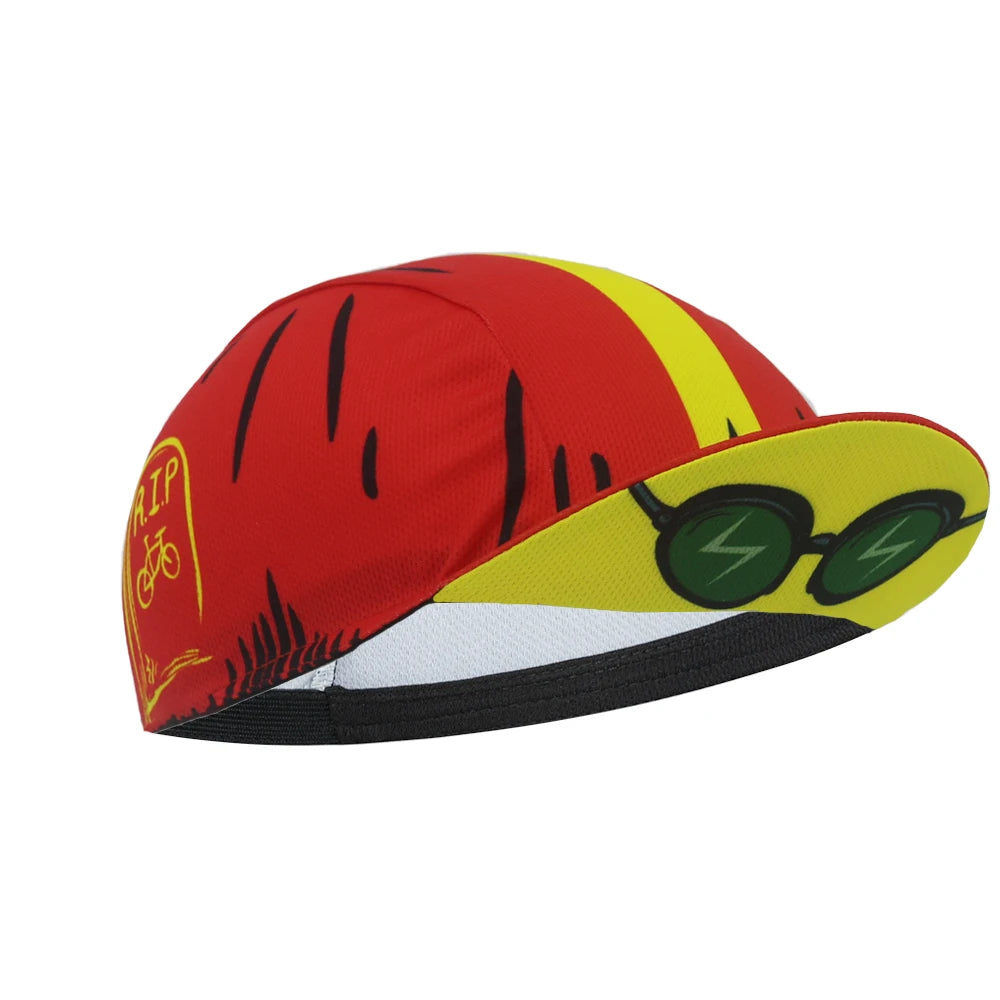 Skull Cycling Cap for Men Women Outdoor Sports Hat Summer Breathable Under Helmet Cycling Hat