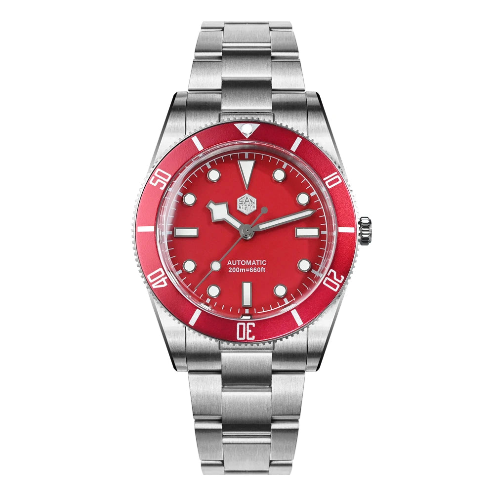 San Martin New 37mm BB54 Vintage Diver Watch ST2130 Automatic Mechanical Men Wristwatch Sapphire Luminous Waterproof 200m SN0138