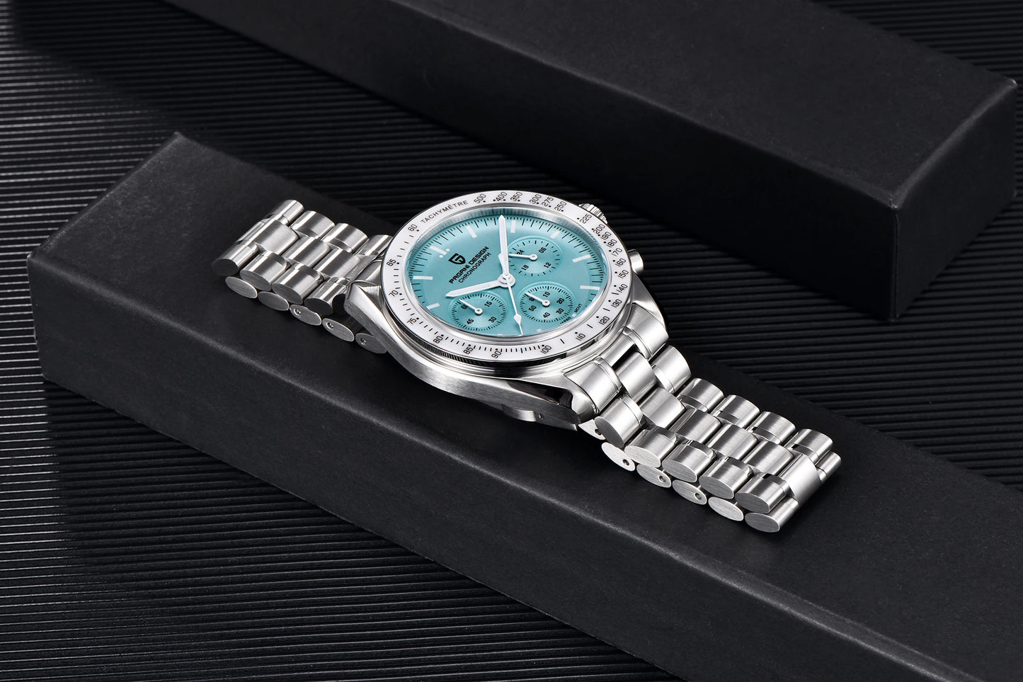 PAGANI DESIGN 2026 New V6 Moon Mens Watch Luxury Quartz Speed Sports Chronograph Watch For Men Watch AR Sapphire glass Local Shipping