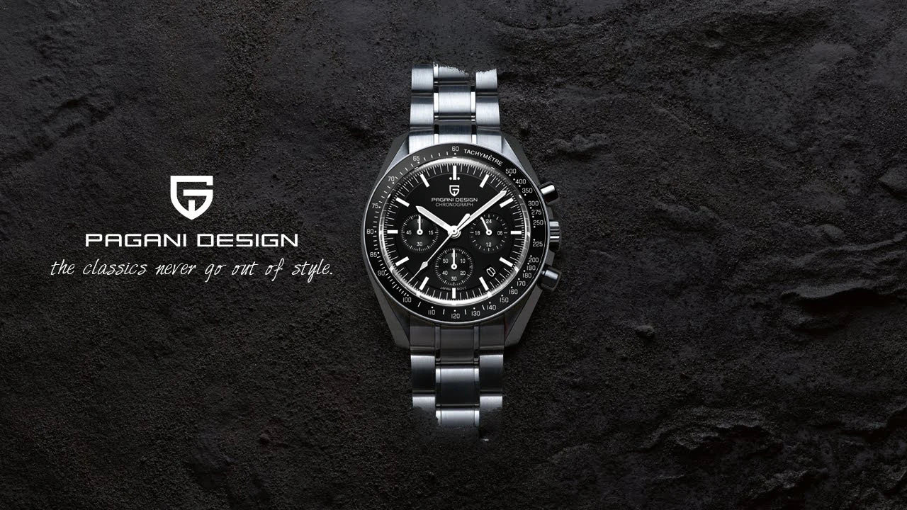 2026 New PAGANI DESIGN Mens Watches Panda Moon Watch Luxury Quartz Watch For Men Automatic Date Sport Chronograph Wristwatch Men