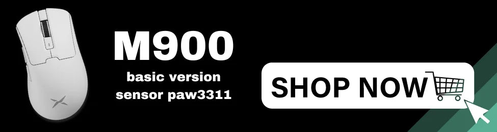 Delux M900Pro Ergonomic Wireless Gaming Mouse 8K PAW3395 Magnetic RGB Charging Dock Rechargeable Wired Mice for Big Hand PC