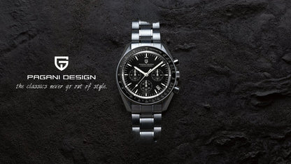 PAGANI DESIGN 2026 New V6 Moon Mens Watch Luxury Quartz Speed Sports Chronograph Watch For Men Watch AR Sapphire glass Local Shipping