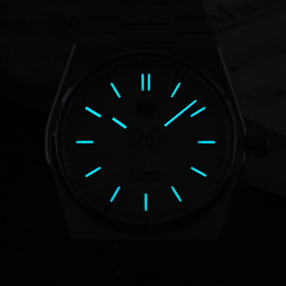 Relógio clássico de homem San Martin 40mm Miyota 9015, relógio de pulso mecânico automático de luxo elegante com bracelete de desengate rápido SN0023