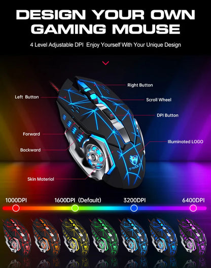 Gamer Kit Mobile Gaming Keyboard Mouse Mobile Games Converter 3 In 1 Combo One Hand Keyboard for PUBG Mobile Games TF900