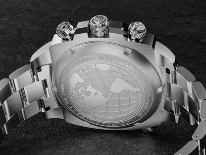 FeelNever Sport Automatic Movement Quartz Watch Stainless Steel Sapphire Crystal Watches Men 500M Waterproof Clocks Reloj Hombre