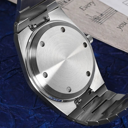 Relógio clássico de homem San Martin 40mm Miyota 9015, relógio de pulso mecânico automático de luxo elegante com bracelete de desengate rápido SN0023