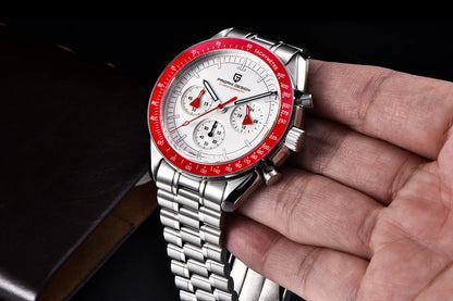 PAGANI DESIGN 2026 New V6 Moon Mens Watch Luxury Quartz Speed Sports Chronograph Watch For Men Watch AR Sapphire glass Local Shipping
