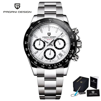 PAGANI DESIGN – Nouvelle montre pour homme, modèle de luxe à quartz en or rose, chronographe sportif étanche jusqu'à 100 m