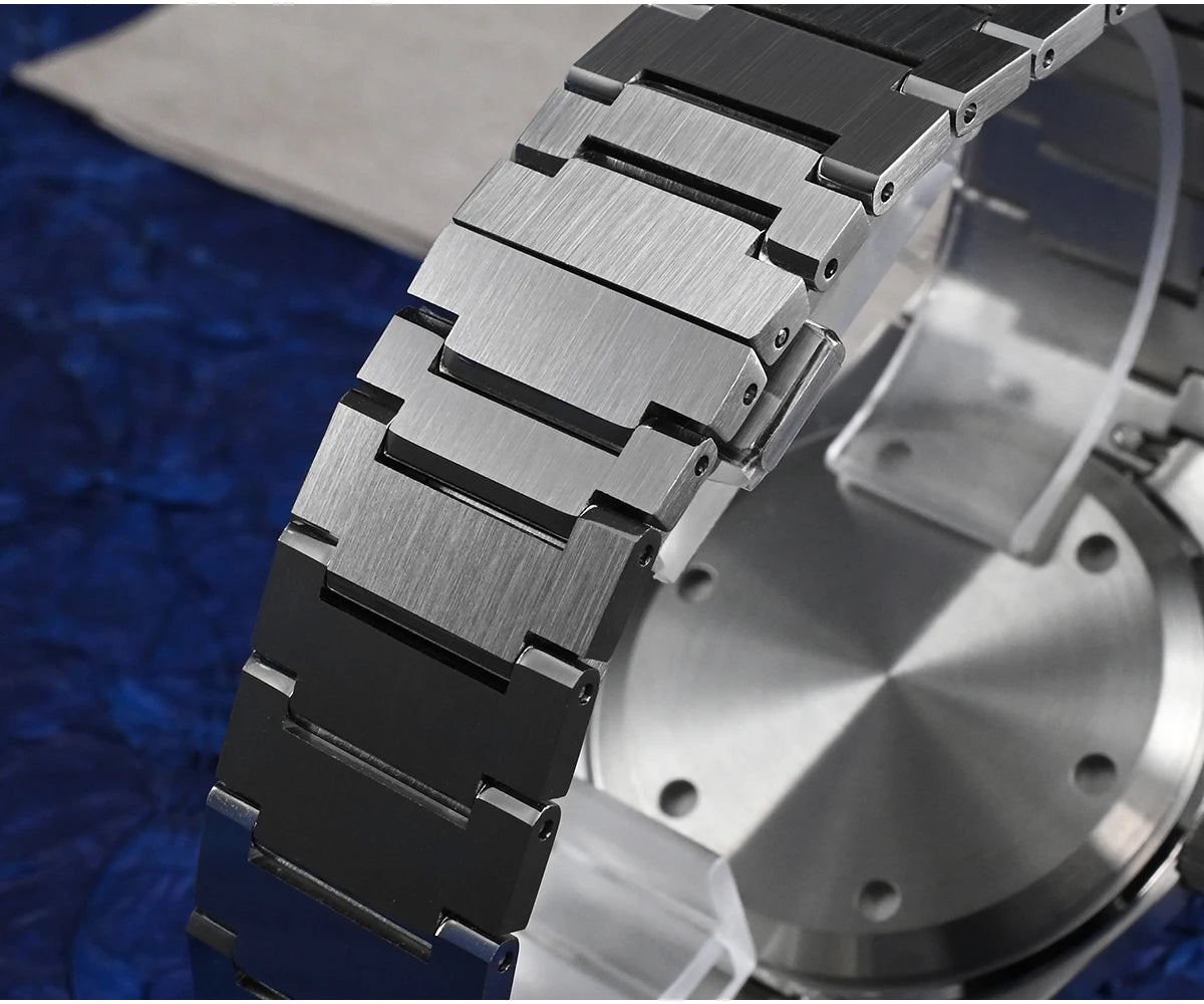 Relógio clássico de homem San Martin 40mm Miyota 9015, relógio de pulso mecânico automático de luxo elegante com bracelete de desengate rápido SN0023