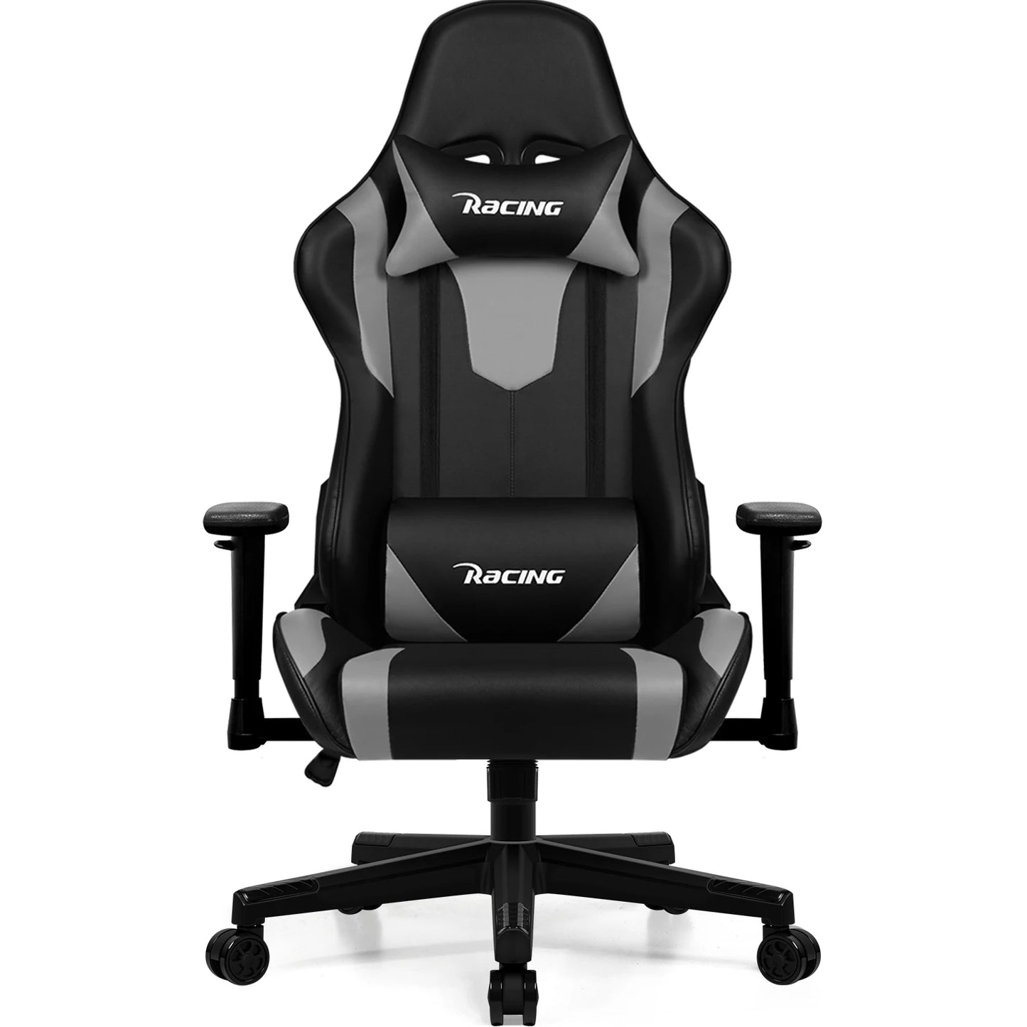 Hiazurm Ergonomic Gaming Chair for Adults, Adjustable Office Chair with 3D Wing Design, S-Shaped Back Support, Lumbar Support & Steel Frame