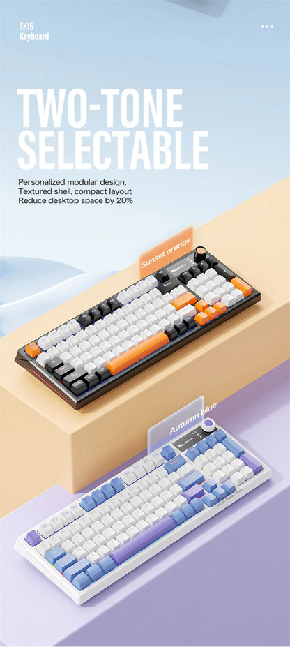 Spanish Mechanical Keyboard Spanish Russian Arabic Korean Thai Gaming Keyboard 95 Key Layout Backlight Type C With Numpad SK15