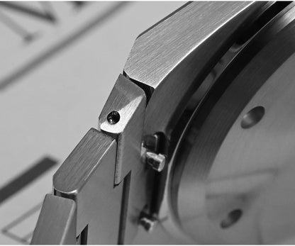 Relógio clássico de homem San Martin 40mm Miyota 9015, relógio de pulso mecânico automático de luxo elegante com bracelete de desengate rápido SN0023