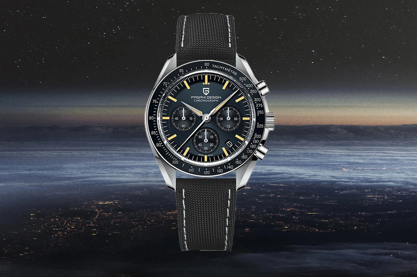 PAGANI DESIGN 2026 New V6 Moon Mens Watch Luxury Quartz Speed Sports Chronograph Watch For Men Watch AR Sapphire glass Local Shipping