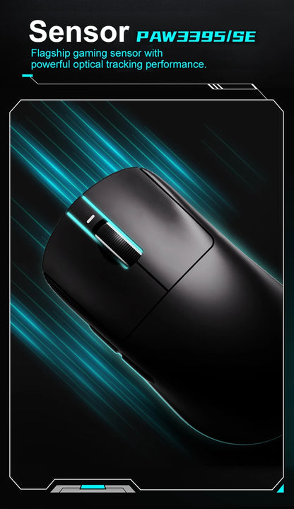 Ratón gaming inalámbrico ATK VXE Dragonfly R1 Pro MAX PAW3395 R1 SE Plus personalizado para esports y FPS, recargable y ligero