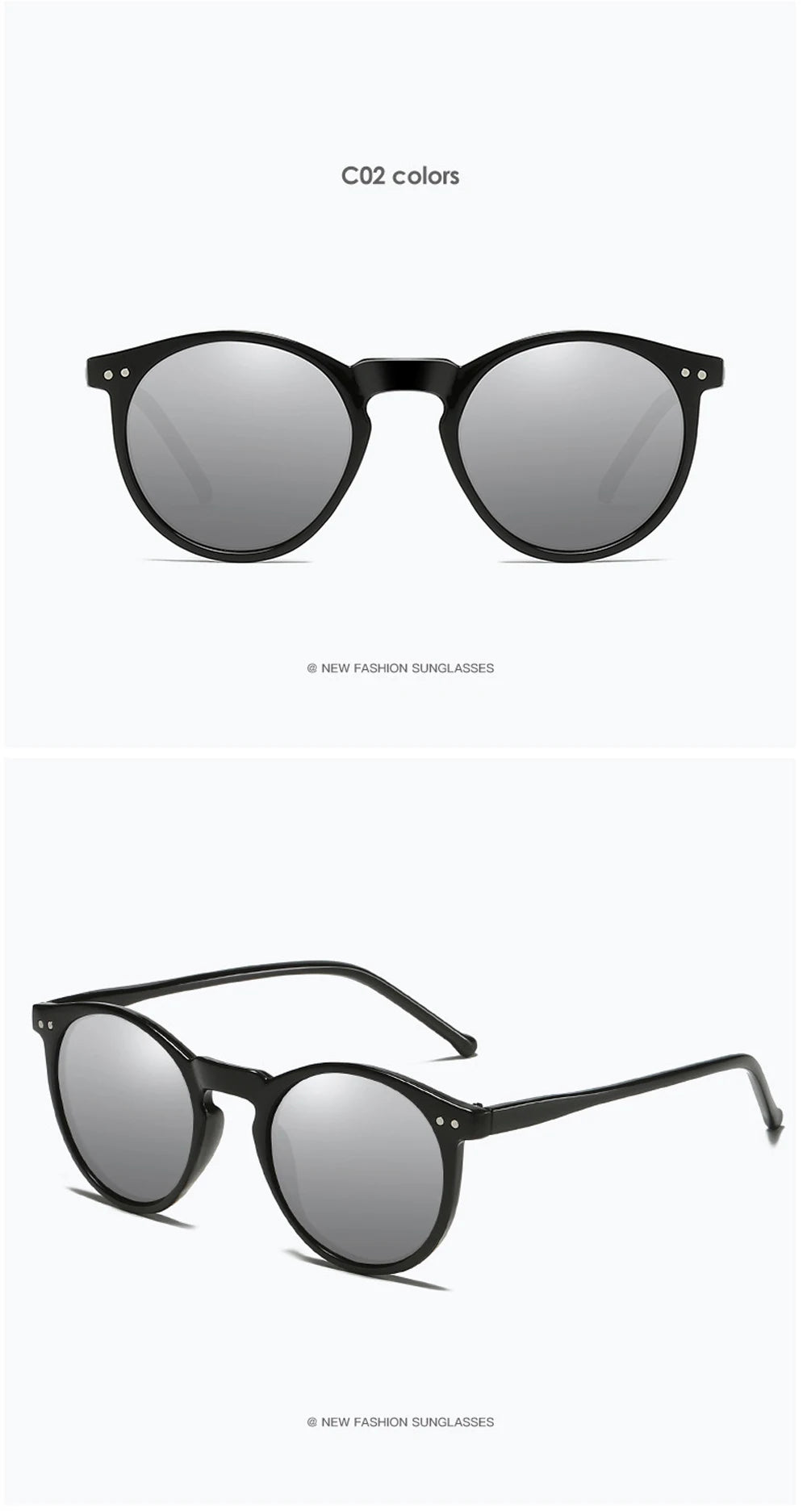 2025 Polarized Sunglasses Men Women Brand Designer Retro Round Sun Glasses Vintage Male Female Goggles UV400 Oculos Gafas De Sol