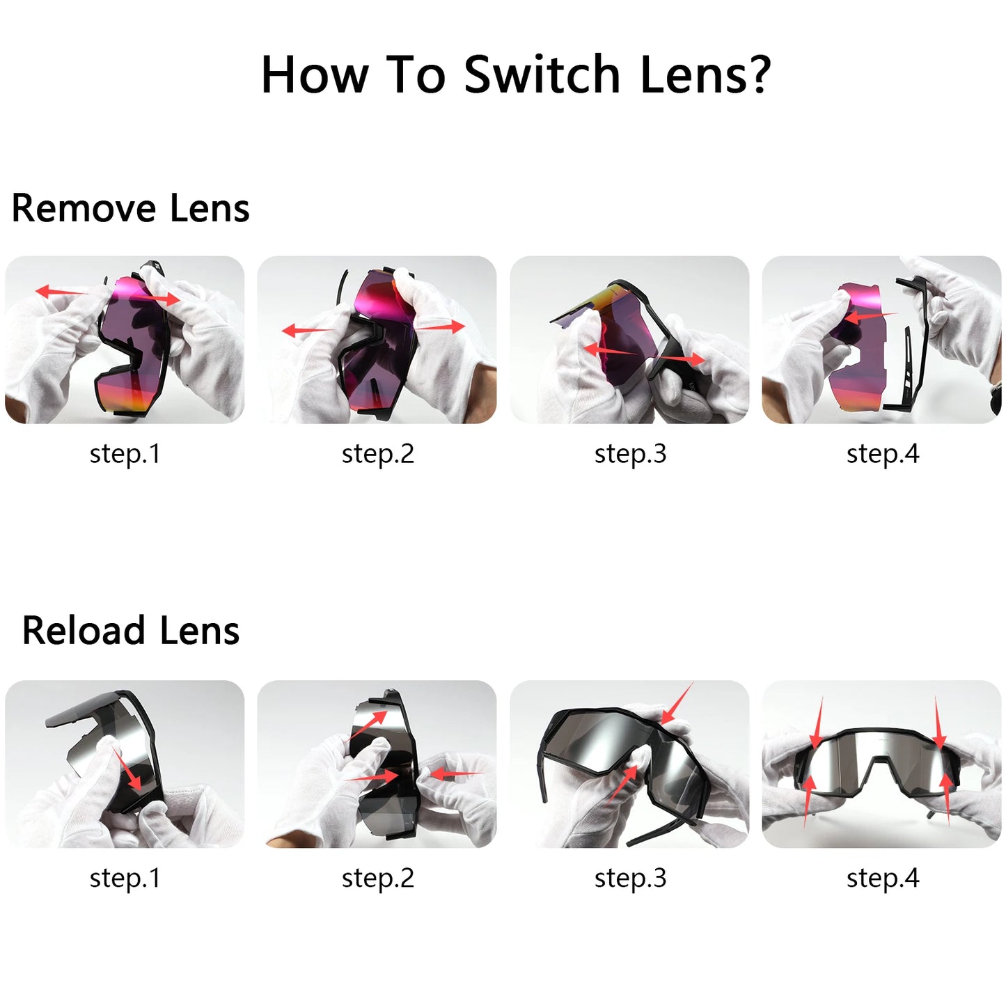 Kapvoe Cycling Glasses Bike Cycling Goggles Outdoor UV400 Cycling Sunglasses Sports Built-in Myopia Frame MTB Bicycle Glasses
