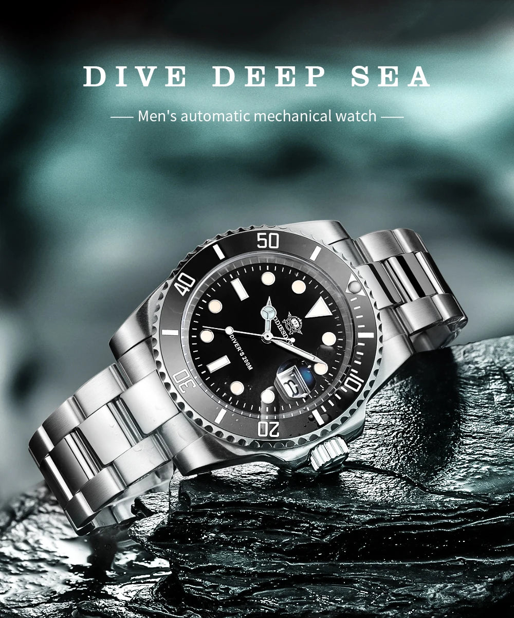 Orologio ADDIESDIVE in acciaio inox da uomo, al quarzo, stile business e casual europeo e americano, impermeabile, per sport outdoor