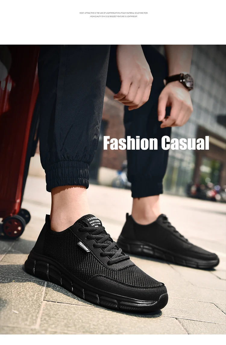 Men's Casual Mesh Summer Sneakers Breathable Lightweight Tennis Shoes Walking Sneakers Comfortable Masculino Zapatillas Hombre