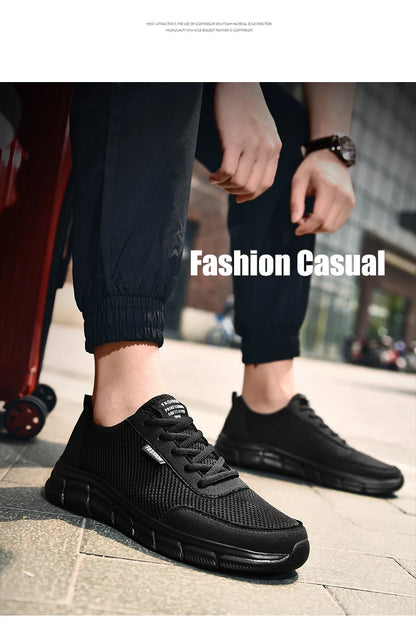 Men's Casual Mesh Summer Sneakers Breathable Lightweight Tennis Shoes Walking Sneakers Comfortable Masculino Zapatillas Hombre