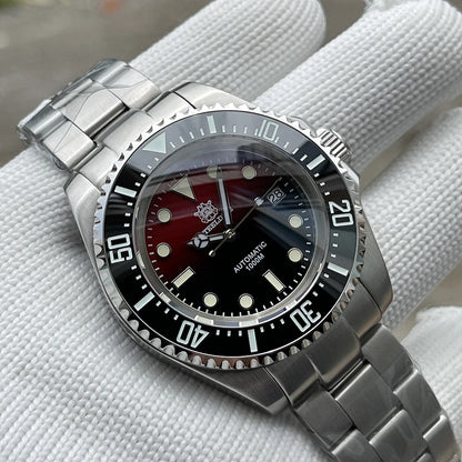 SD1964 STEELDIVE 1000M Waterproof 45.4MM Big Water Ghost Watch For Men Super BGW9 Blue Luminous Dive Watch with Valve