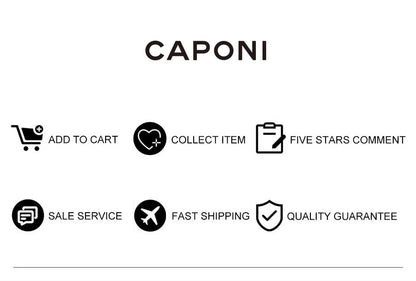 CAPONI Luxury Women Polarized Sunglasses Vintage Acetate Outdoor Original Design Eyewear UV400 Protection Brown Shade CP34020
