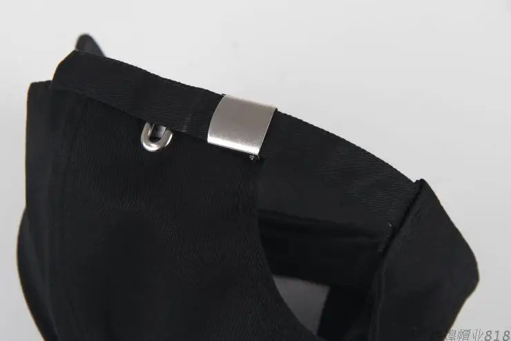 Modna bawełniana czapka z daszkiem w stylu hip-hopowym, kreatywne czapki z piercingsem, czapki punkowe, czapki dla dorosłych na co dzień, jednolite, regulowane, unisex, czapki typu snapback