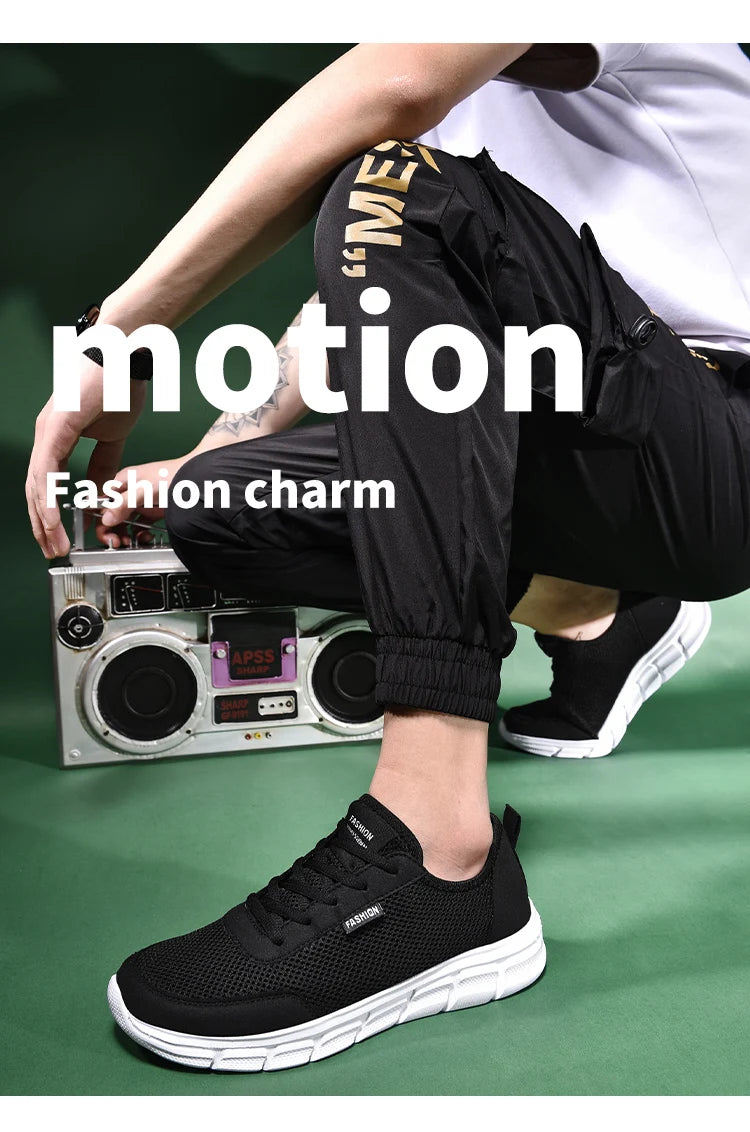Men's Casual Mesh Summer Sneakers Breathable Lightweight Tennis Shoes Walking Sneakers Comfortable Masculino Zapatillas Hombre