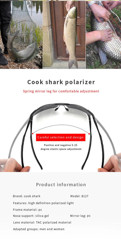Cookshark 2025 New Sunglasses Men's Sunglasses Tide Polarized Drivers Driving Glasses
