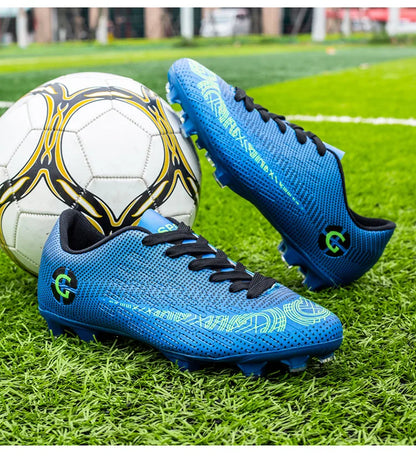 „WaterMonkey“ suaugusiųjų vyrų futbolo bateliai su ilgais spygliais, futbolo bateliai lauko vejos žaidimams, „AG Cleats“ bateliai, žemi futbolo treniruočių sportiniai bateliai
