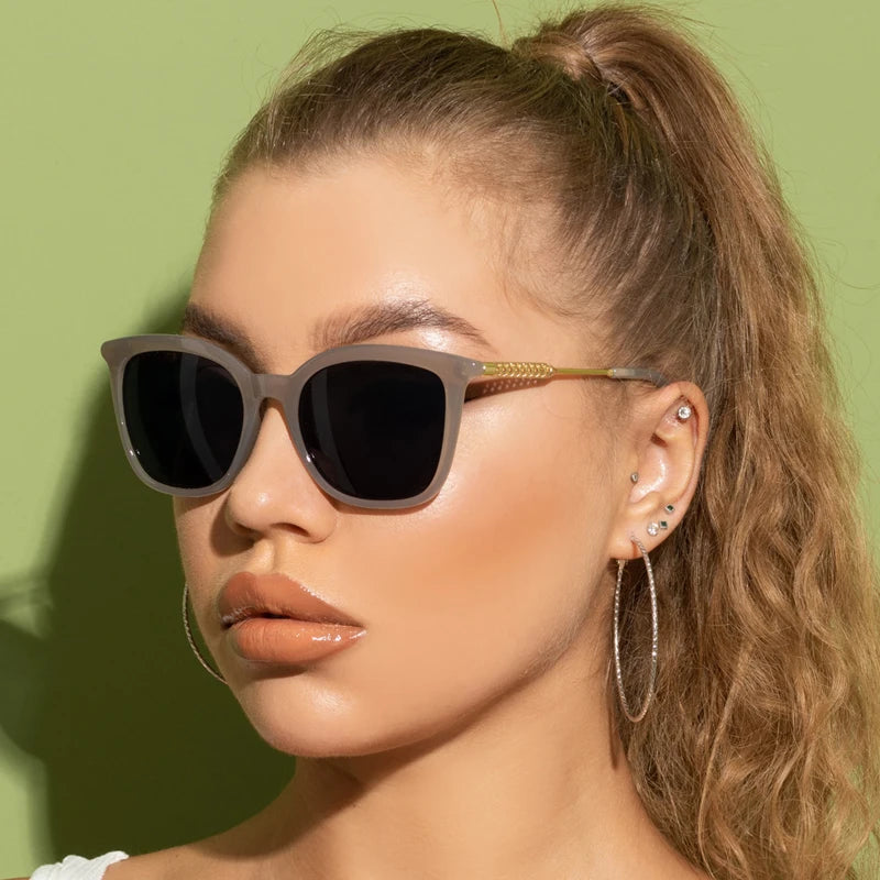6pcs/3pcs Classic Square Sunglasses Women Men Vintage Brand Eyeglasses Alloy Frame Retro Fashion Style Shades Oculos de sol