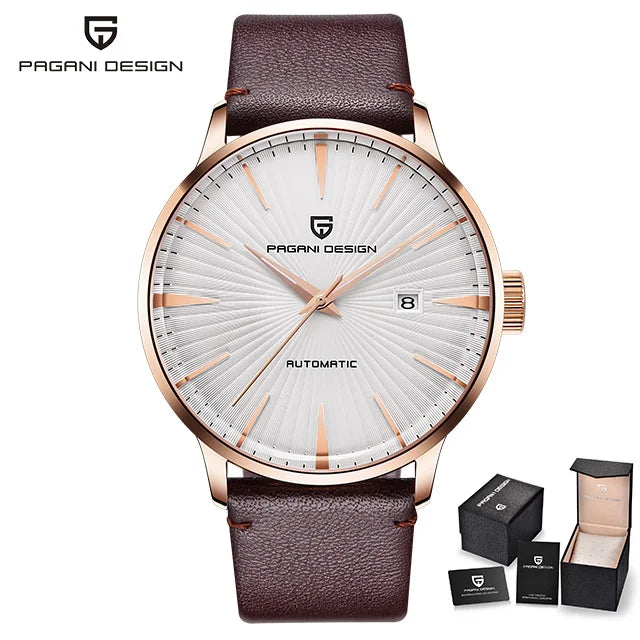 2026 New PAGANI DESIGN Men's Watches Fashion Sports Gold Watch For Men Automatic Mechanical Wristwatches Men Waterproof Leather