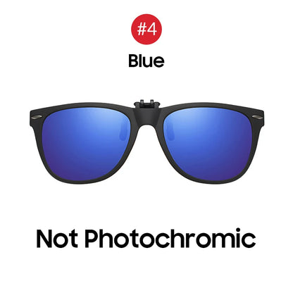 VIVIBEE Men Photochromic Polarized Lens Flip Up Clip on Sunglasses Women Driving Sun Glasses with Clips 2026 Trending Product