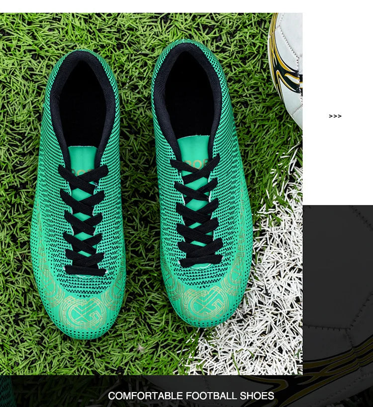 „WaterMonkey“ suaugusiųjų vyrų futbolo bateliai su ilgais spygliais, futbolo bateliai lauko vejos žaidimams, „AG Cleats“ bateliai, žemi futbolo treniruočių sportiniai bateliai