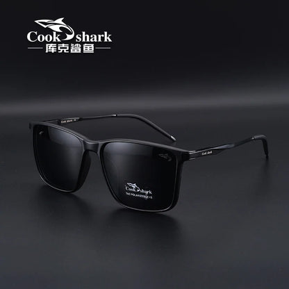 Cook Shark polarized sunglasses men's sunglasses women's UV protection driving special color-changing glasses trend personality