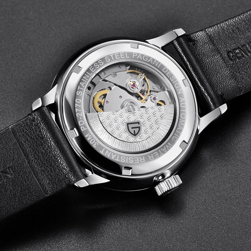 2026 New PAGANI DESIGN Men's Watches Fashion Sports Gold Watch For Men Automatic Mechanical Wristwatches Men Waterproof Leather
