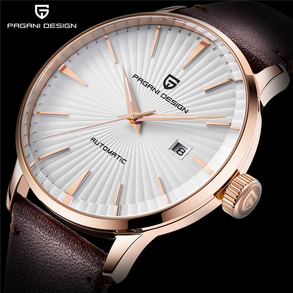 2026 New PAGANI DESIGN Men's Watches Fashion Sports Gold Watch For Men Automatic Mechanical Wristwatches Men Waterproof Leather