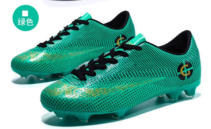 „WaterMonkey“ suaugusiųjų vyrų futbolo bateliai su ilgais spygliais, futbolo bateliai lauko vejos žaidimams, „AG Cleats“ bateliai, žemi futbolo treniruočių sportiniai bateliai