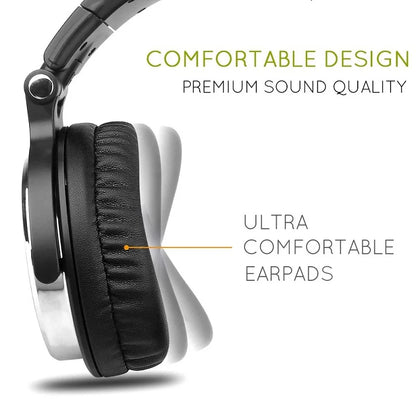 OneOdio Over Ear Headphones HiFi Studio DJ Headphones Wired Gaming Headset with Mic, Professional Monitor Headphones for PC, Phone & Music Production