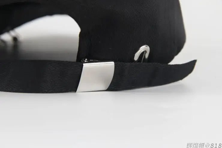 Modna bawełniana czapka z daszkiem w stylu hip-hopowym, kreatywne czapki z piercingsem, czapki punkowe, czapki dla dorosłych na co dzień, jednolite, regulowane, unisex, czapki typu snapback