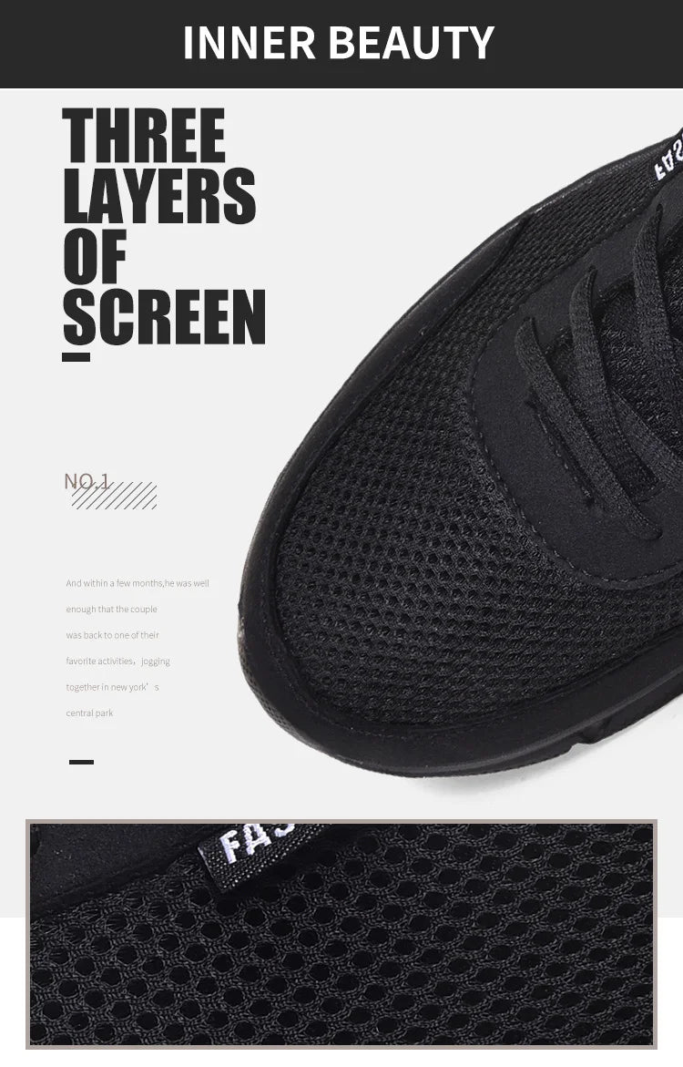 Men's Casual Mesh Summer Sneakers Breathable Lightweight Tennis Shoes Walking Sneakers Comfortable Masculino Zapatillas Hombre