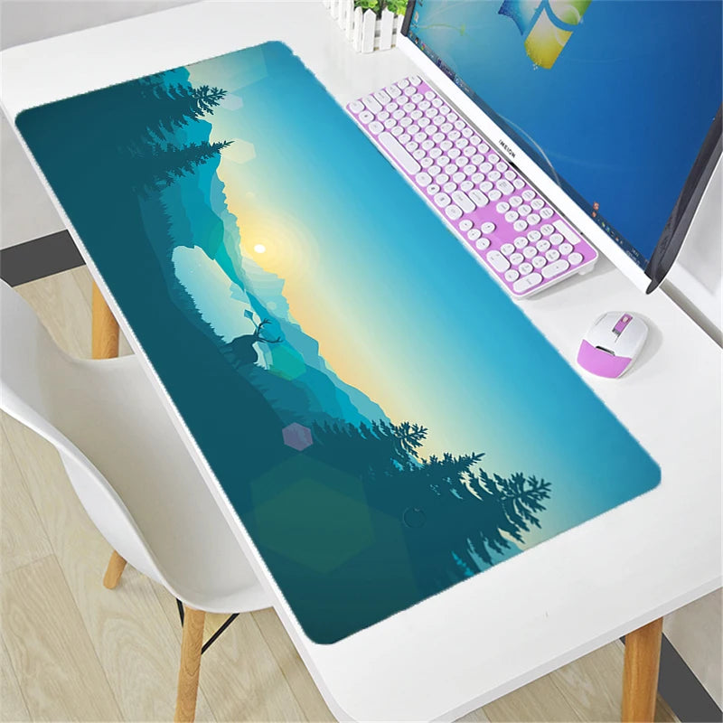 Didelis „Overwatch“ pelės kilimėlis DIY Kawaii XXL kompiuterio stalo kilimėlis žaidėjams biurui, klaviatūrai ir žaidimų aksesuarams