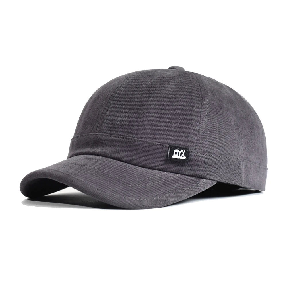 Vintage baseballpet met korte klep, katoen, heren en dames, zachte ‘dad hat’, verstelbaar, truckerstijl, low-profile petten